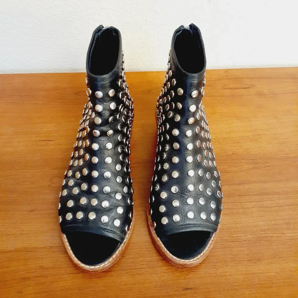 Loeffler Randall Studded Open-Toe Ankle Boot